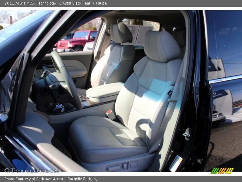 Crystal Black Pearl / Taupe 2011 Acura MDX Technology