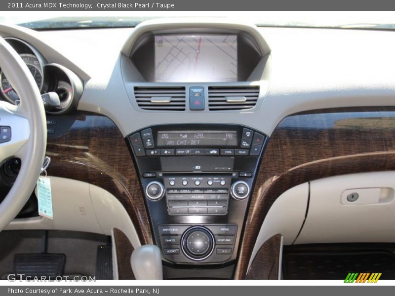 Crystal Black Pearl / Taupe 2011 Acura MDX Technology