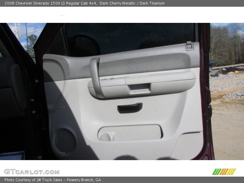 Dark Cherry Metallic / Dark Titanium 2008 Chevrolet Silverado 1500 LS Regular Cab 4x4