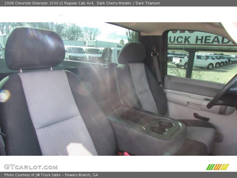 Dark Cherry Metallic / Dark Titanium 2008 Chevrolet Silverado 1500 LS Regular Cab 4x4