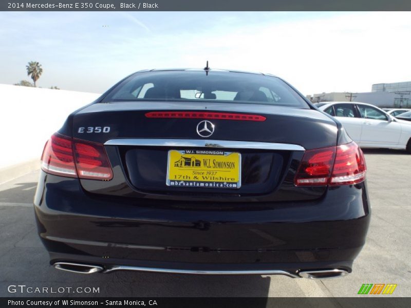 Black / Black 2014 Mercedes-Benz E 350 Coupe