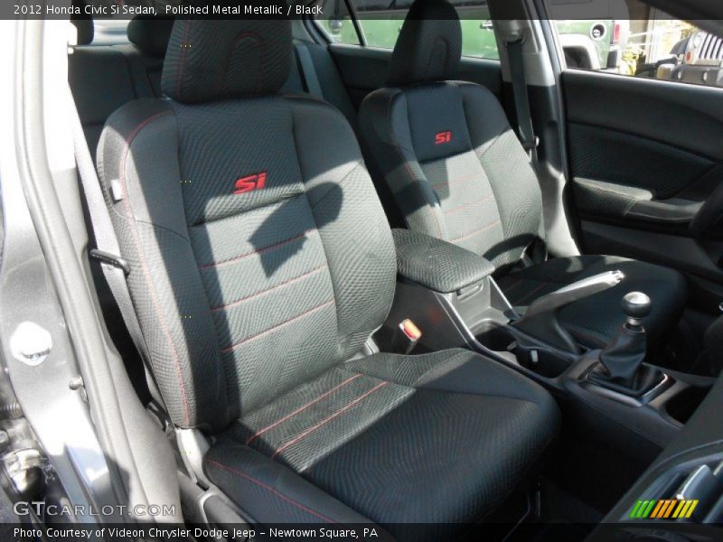 Polished Metal Metallic / Black 2012 Honda Civic Si Sedan