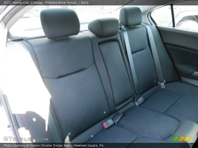 Polished Metal Metallic / Black 2012 Honda Civic Si Sedan