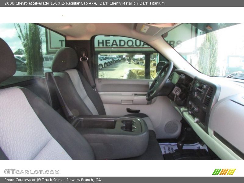 Dark Cherry Metallic / Dark Titanium 2008 Chevrolet Silverado 1500 LS Regular Cab 4x4