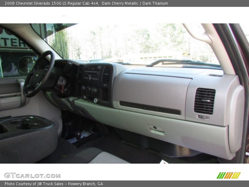 Dark Cherry Metallic / Dark Titanium 2008 Chevrolet Silverado 1500 LS Regular Cab 4x4