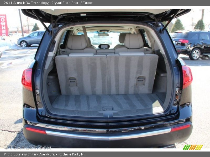 Crystal Black Pearl / Taupe 2011 Acura MDX Technology