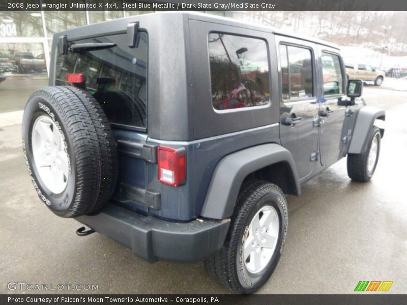Steel Blue Metallic / Dark Slate Gray/Med Slate Gray 2008 Jeep Wrangler Unlimited X 4x4