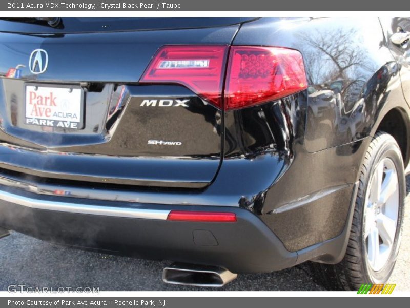 Crystal Black Pearl / Taupe 2011 Acura MDX Technology