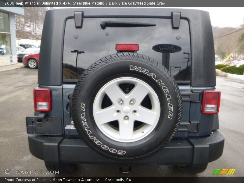 Steel Blue Metallic / Dark Slate Gray/Med Slate Gray 2008 Jeep Wrangler Unlimited X 4x4