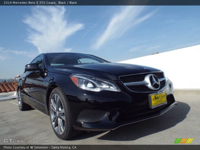Black / Black 2014 Mercedes-Benz E 350 Coupe