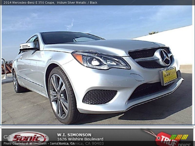 Iridium Silver Metallic / Black 2014 Mercedes-Benz E 350 Coupe