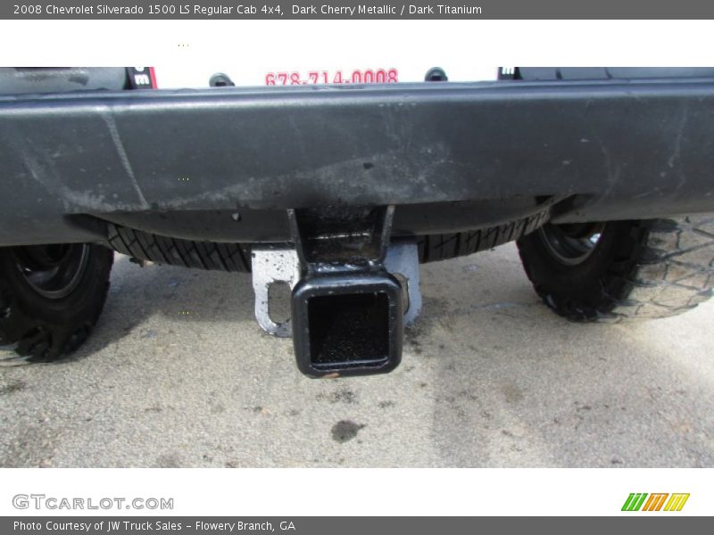 Dark Cherry Metallic / Dark Titanium 2008 Chevrolet Silverado 1500 LS Regular Cab 4x4
