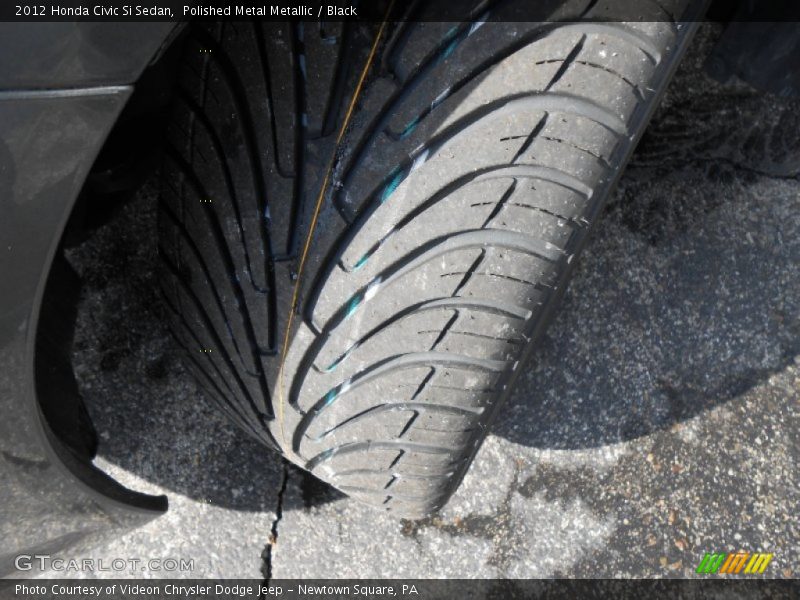 Polished Metal Metallic / Black 2012 Honda Civic Si Sedan