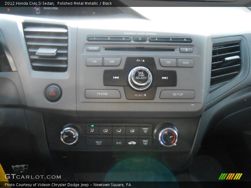 Polished Metal Metallic / Black 2012 Honda Civic Si Sedan