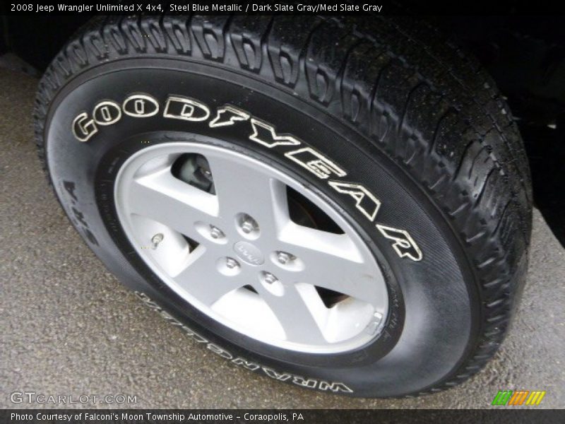 Steel Blue Metallic / Dark Slate Gray/Med Slate Gray 2008 Jeep Wrangler Unlimited X 4x4