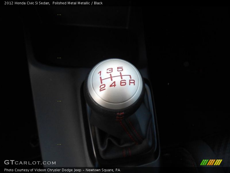 Polished Metal Metallic / Black 2012 Honda Civic Si Sedan