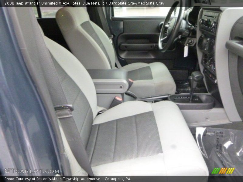 Steel Blue Metallic / Dark Slate Gray/Med Slate Gray 2008 Jeep Wrangler Unlimited X 4x4