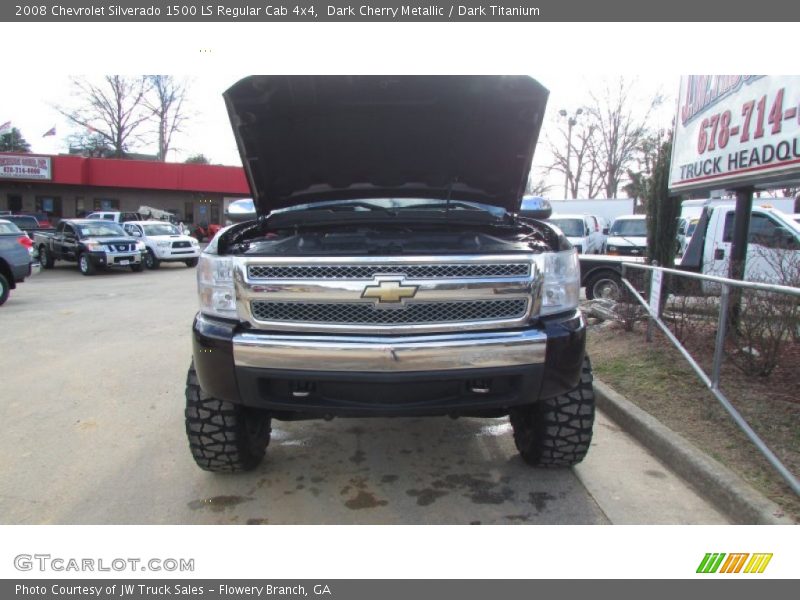 Dark Cherry Metallic / Dark Titanium 2008 Chevrolet Silverado 1500 LS Regular Cab 4x4