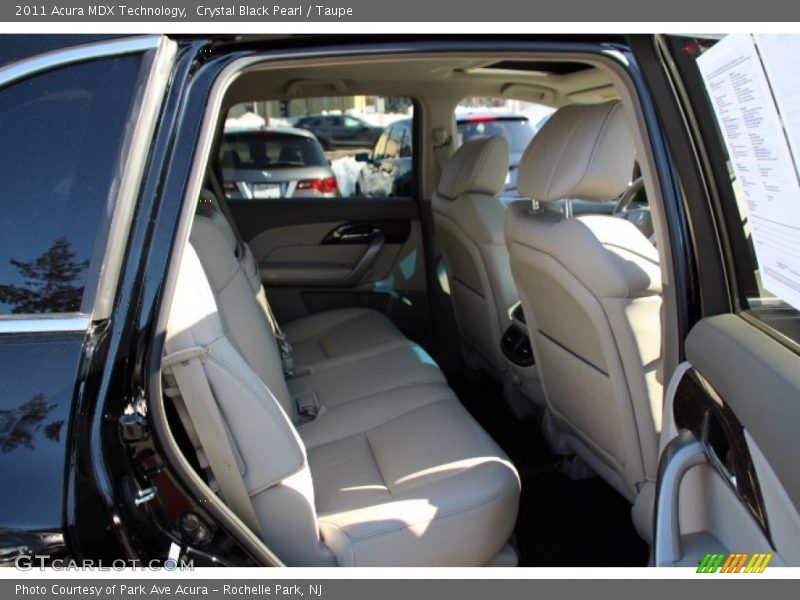 Crystal Black Pearl / Taupe 2011 Acura MDX Technology