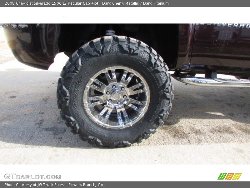 Dark Cherry Metallic / Dark Titanium 2008 Chevrolet Silverado 1500 LS Regular Cab 4x4