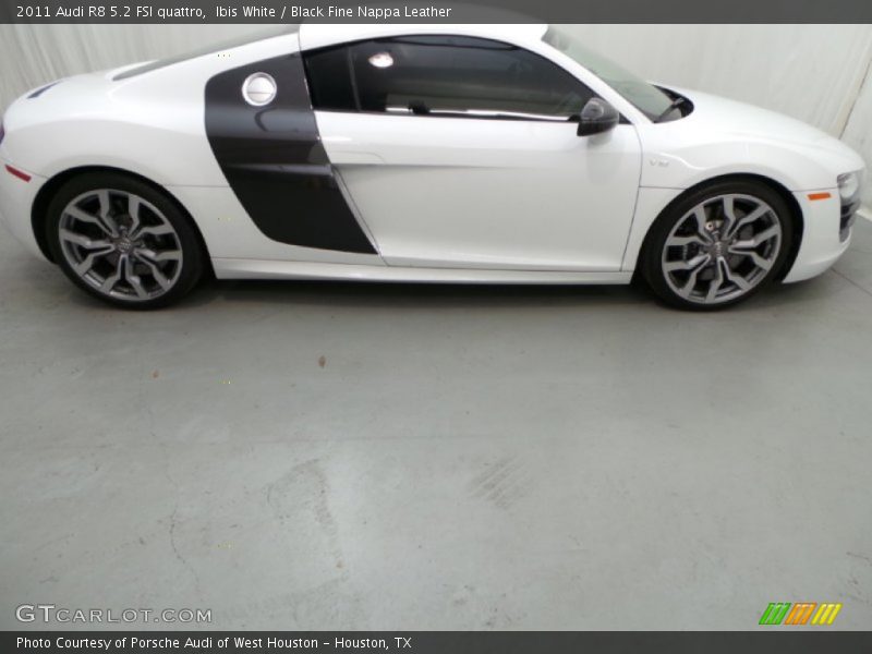 Ibis White / Black Fine Nappa Leather 2011 Audi R8 5.2 FSI quattro