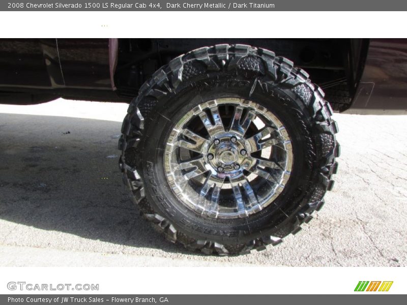 Dark Cherry Metallic / Dark Titanium 2008 Chevrolet Silverado 1500 LS Regular Cab 4x4