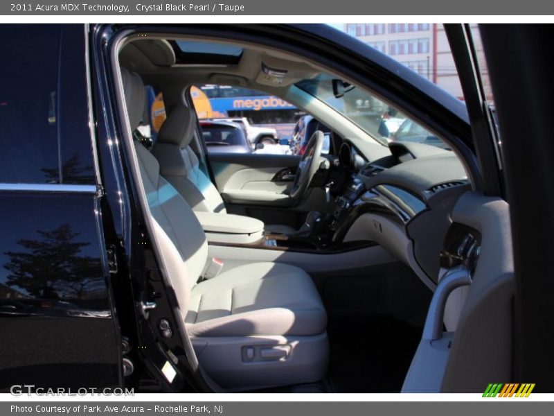 Crystal Black Pearl / Taupe 2011 Acura MDX Technology