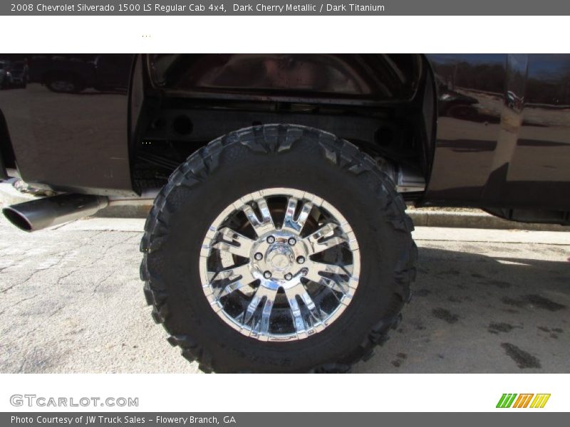 Dark Cherry Metallic / Dark Titanium 2008 Chevrolet Silverado 1500 LS Regular Cab 4x4