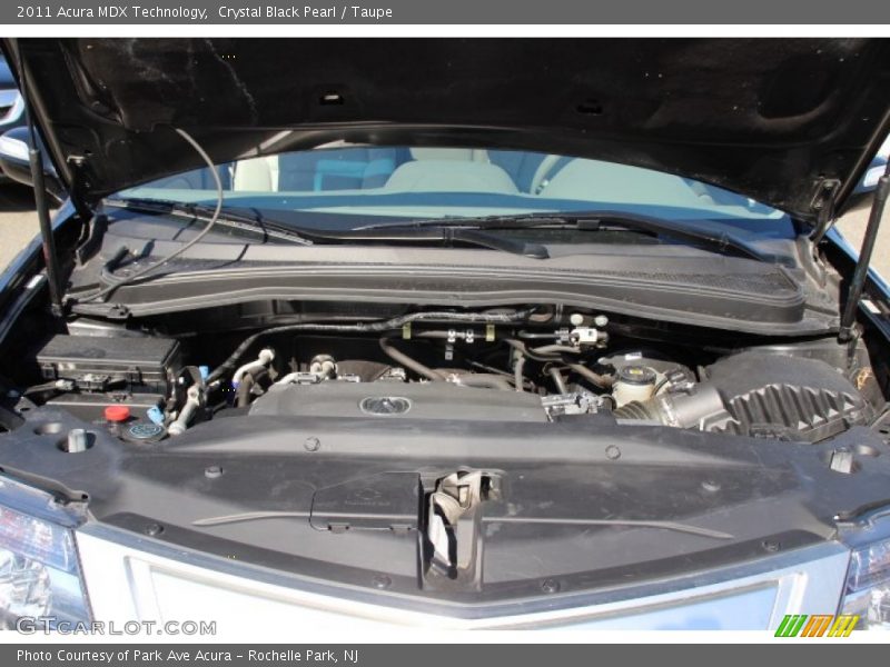 Crystal Black Pearl / Taupe 2011 Acura MDX Technology