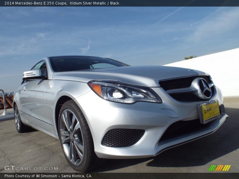 Iridium Silver Metallic / Black 2014 Mercedes-Benz E 350 Coupe