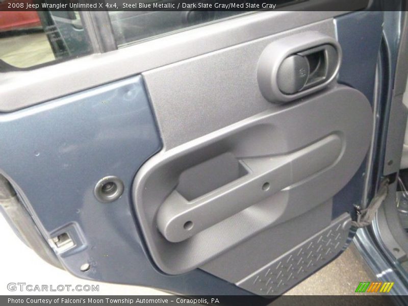 Steel Blue Metallic / Dark Slate Gray/Med Slate Gray 2008 Jeep Wrangler Unlimited X 4x4