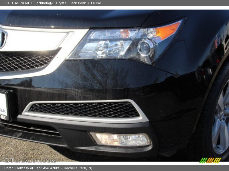 Crystal Black Pearl / Taupe 2011 Acura MDX Technology