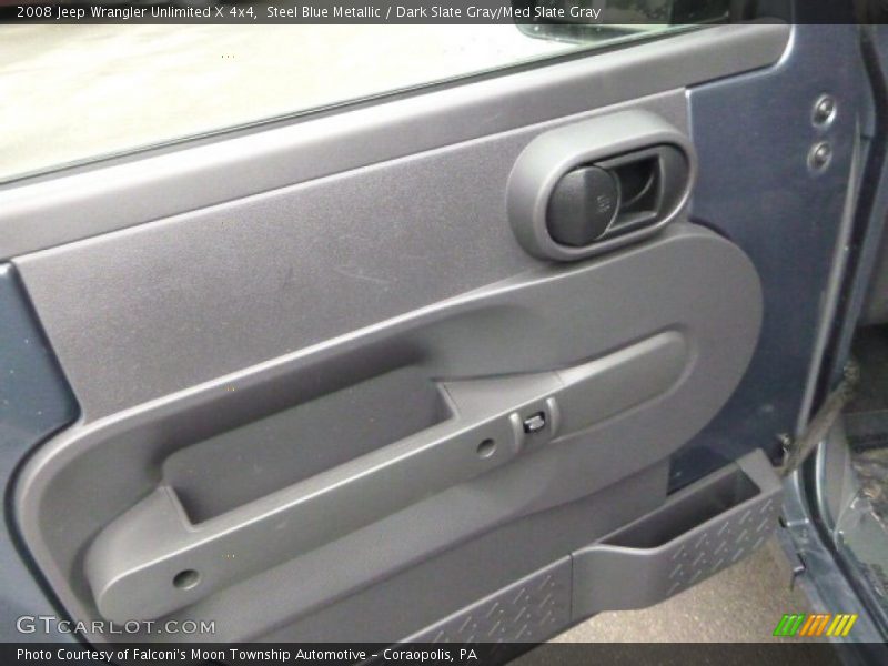 Steel Blue Metallic / Dark Slate Gray/Med Slate Gray 2008 Jeep Wrangler Unlimited X 4x4