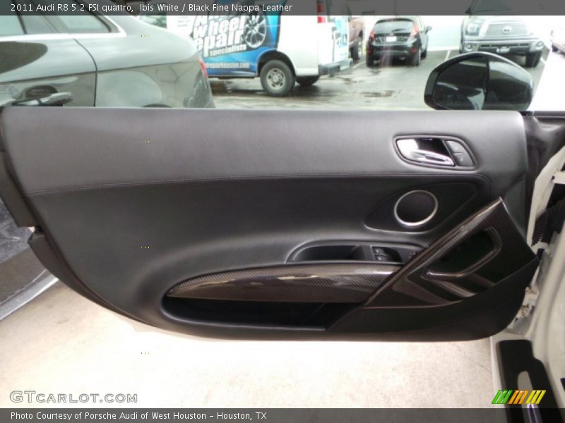 Ibis White / Black Fine Nappa Leather 2011 Audi R8 5.2 FSI quattro