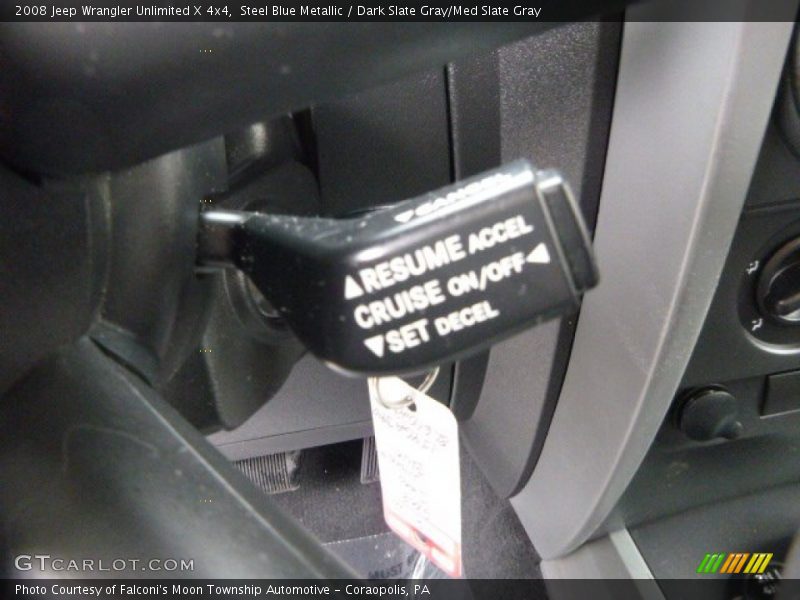 Steel Blue Metallic / Dark Slate Gray/Med Slate Gray 2008 Jeep Wrangler Unlimited X 4x4