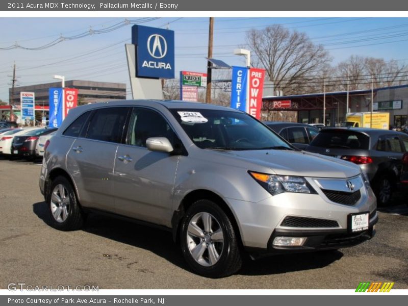 Palladium Metallic / Ebony 2011 Acura MDX Technology