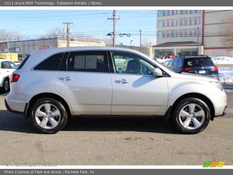 Palladium Metallic / Ebony 2011 Acura MDX Technology