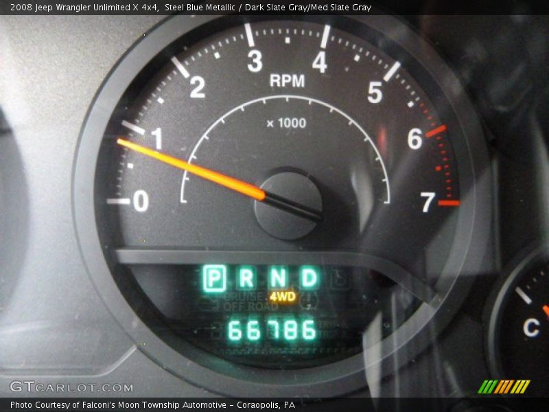 Steel Blue Metallic / Dark Slate Gray/Med Slate Gray 2008 Jeep Wrangler Unlimited X 4x4