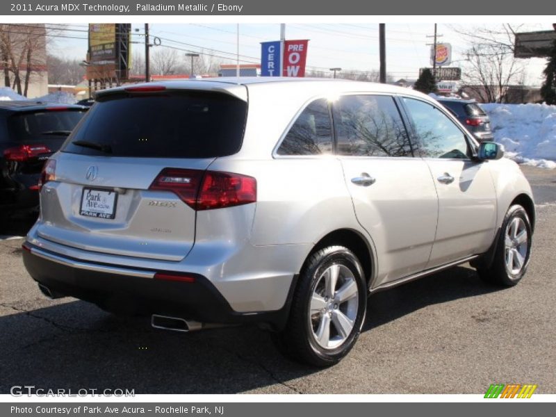 Palladium Metallic / Ebony 2011 Acura MDX Technology