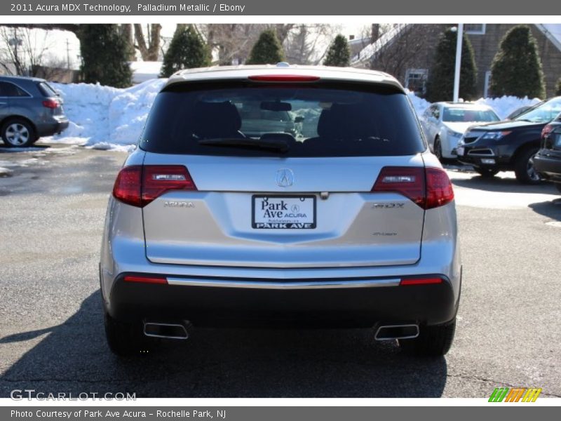 Palladium Metallic / Ebony 2011 Acura MDX Technology