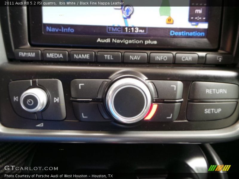 Ibis White / Black Fine Nappa Leather 2011 Audi R8 5.2 FSI quattro