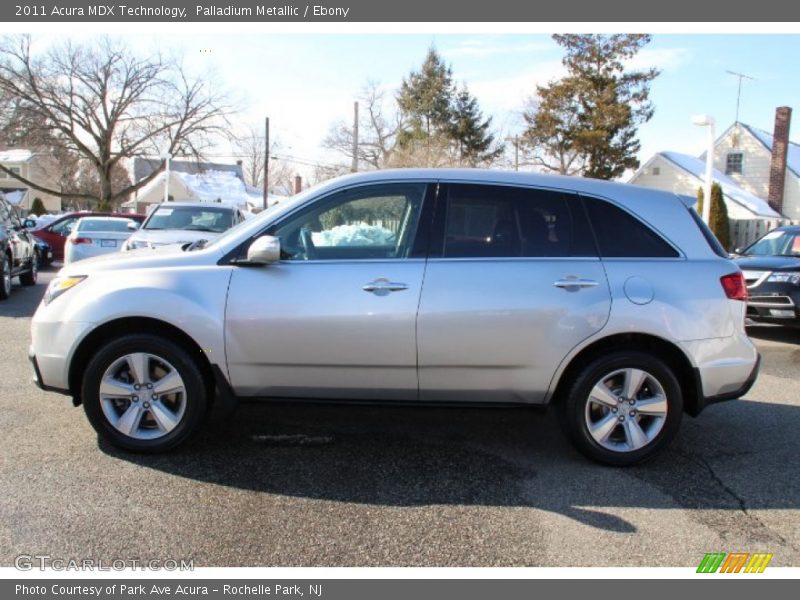 Palladium Metallic / Ebony 2011 Acura MDX Technology