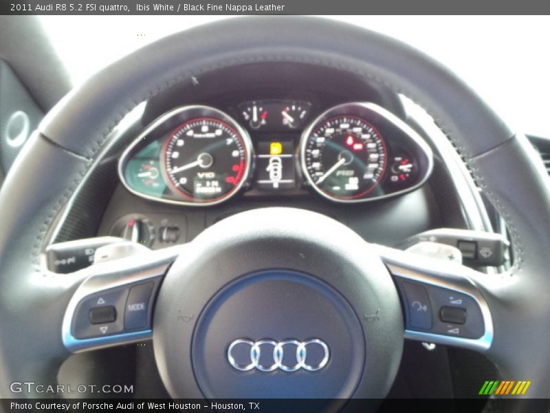 Ibis White / Black Fine Nappa Leather 2011 Audi R8 5.2 FSI quattro
