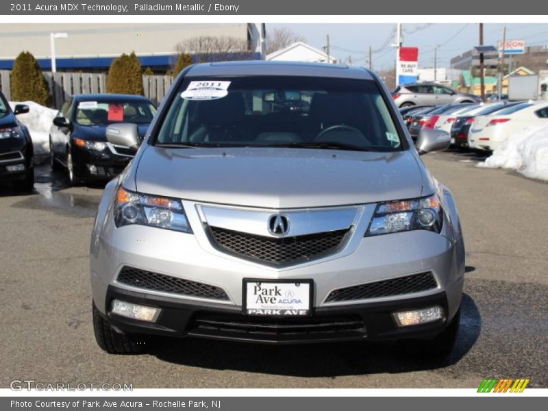 Palladium Metallic / Ebony 2011 Acura MDX Technology
