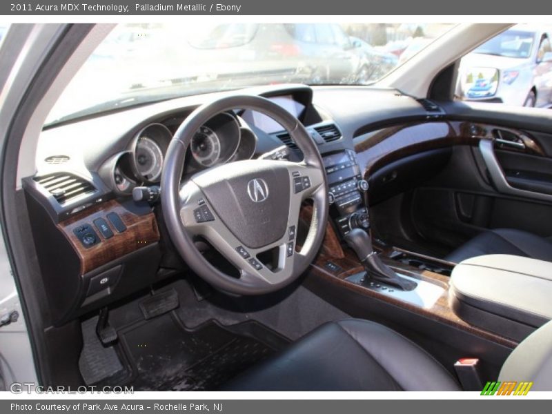Palladium Metallic / Ebony 2011 Acura MDX Technology