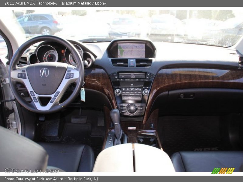 Palladium Metallic / Ebony 2011 Acura MDX Technology