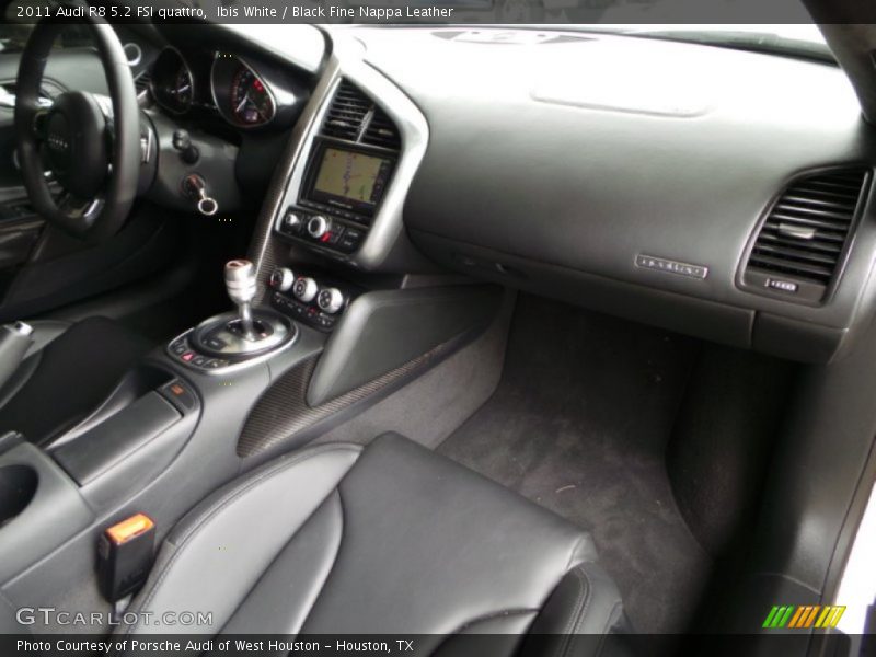 Ibis White / Black Fine Nappa Leather 2011 Audi R8 5.2 FSI quattro