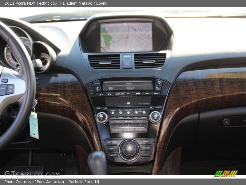 Palladium Metallic / Ebony 2011 Acura MDX Technology