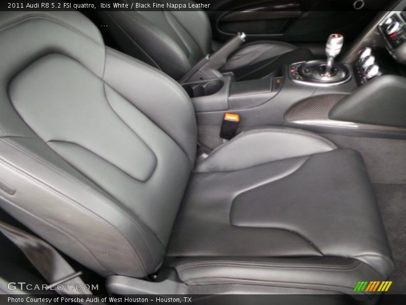 Ibis White / Black Fine Nappa Leather 2011 Audi R8 5.2 FSI quattro