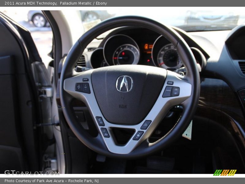 Palladium Metallic / Ebony 2011 Acura MDX Technology